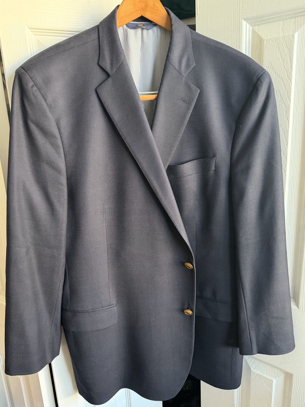 Brooks Brothers Black Wool Sport Coat